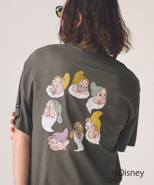 ADAM PATEK(アダムパテック)の「ADAMPATEK/【ADAMPATEK /Snow White and the Seven Dwarfs 】circleT(Tシャツ/カットソー・メンズ・ホワイト/ブラック・1/2)」の4枚目の写真