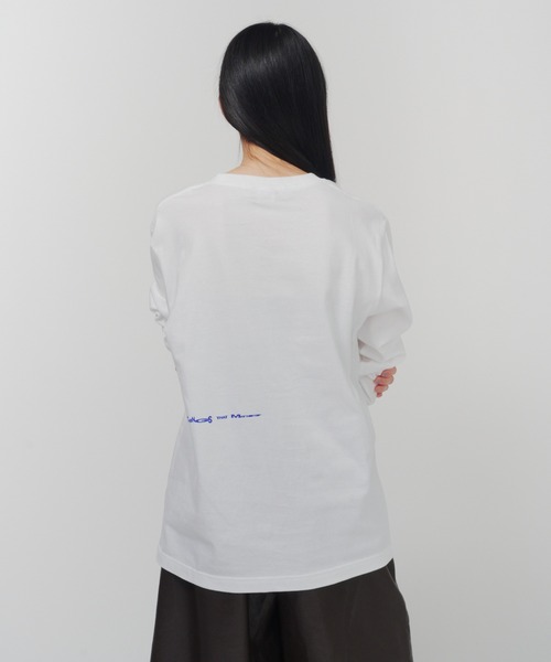 THINGS THAT MATTER（シングス ザット マター）の「CHAOS PRINT LONG T-SHIRT  / カオス プリント ロングTシャツ / ZOZOTOWN限定商品（Tシャツ/カットソー・レディース・ホワイト×ブルー/ホワイト×グリーン・FREE）」の12枚目の写真