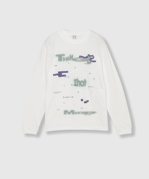 THINGS THAT MATTER（シングス ザット マター）の「CHAOS PRINT LONG T-SHIRT  / カオス プリント ロングTシャツ / ZOZOTOWN限定商品（Tシャツ/カットソー・レディース・ホワイト×ブルー/ホワイト×グリーン・FREE）」の16枚目の写真