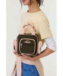NYLON COLOR-BLOCK TOTE BAG
