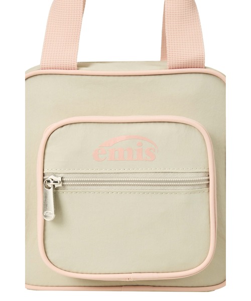 EMIS(イミス)の「NYLON COLOR-BLOCK TOTE BAG(トートバッグ・レディース・レッド/ブラウン/ベージュ/チャコール・FREE)」の9枚目の写真