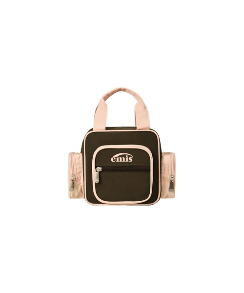 EMIS(イミス)の「NYLON COLOR-BLOCK TOTE BAG(トートバッグ・レディース・レッド/ブラウン/ベージュ/チャコール・FREE)」の12枚目の写真