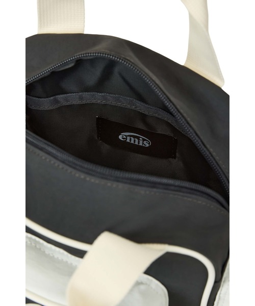 EMIS(イミス)の「NYLON COLOR-BLOCK TOTE BAG(トートバッグ・レディース・レッド/ブラウン/ベージュ/チャコール・FREE)」の21枚目の写真