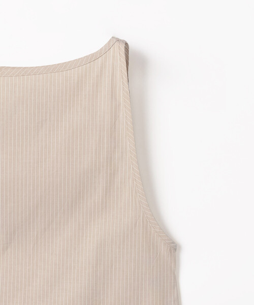 BASERANGE（ベースレンジ）の「Baserange/ベースレンジ DECTI TOP / TSDE-PO-SP26 / ノースリーブトップス（キャミソール・レディース・ベージュ・SMALL）」の4枚目の写真