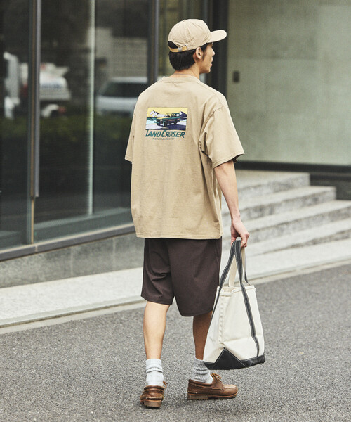 FREAK'S STORE(フリークスストア)の「リラックスフィット ランクル60 バックプリント ショートスリーブ クルーネックTシャツ/ランドクルーザー(Tシャツ/カットソー・メンズ・ライトグレー/ブラック/ベージュ/ホワイト/オリーブ・MEDIUM/LARGE/SMALL)」の7枚目の写真