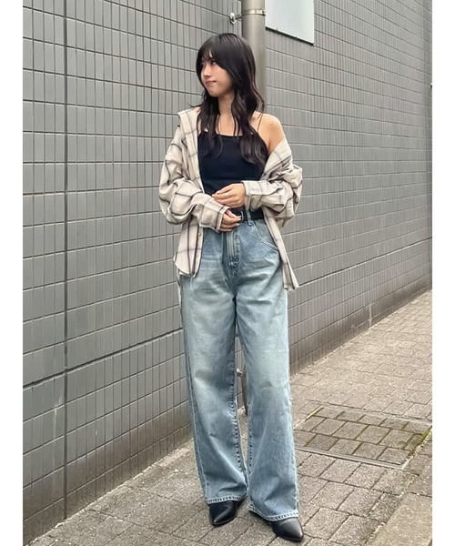 Ungrid（アングリッド）の「パット付きスクエアキャミソール（キャミソール・レディース・ブラウン/アイボリー/ブラック・FREE）」の18枚目の写真