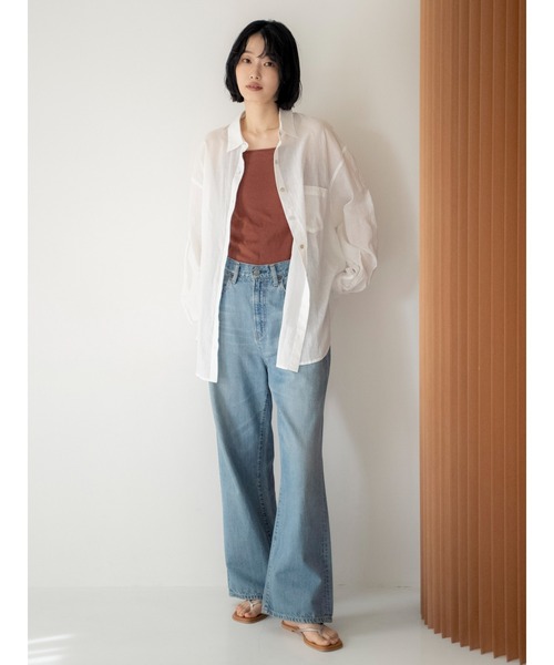 Ungrid（アングリッド）の「パット付きスクエアキャミソール（キャミソール・レディース・ブラウン/アイボリー/ブラック・FREE）」の13枚目の写真