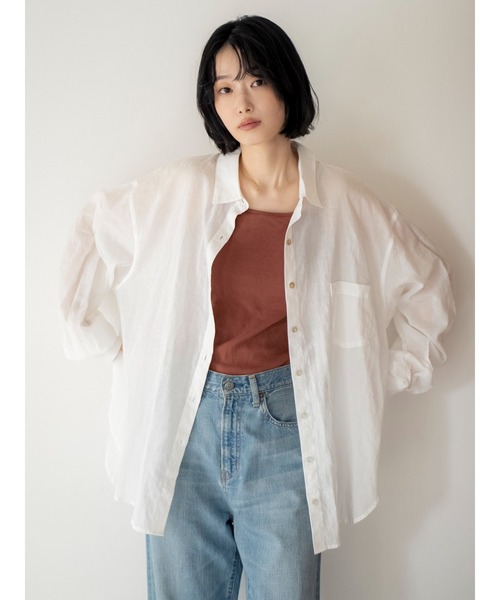 Ungrid（アングリッド）の「パット付きスクエアキャミソール（キャミソール・レディース・ブラウン/アイボリー/ブラック・FREE）」の6枚目の写真