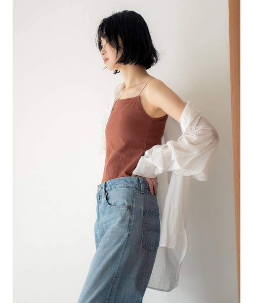 Ungrid（アングリッド）の「パット付きスクエアキャミソール（キャミソール・レディース・ブラウン/アイボリー/ブラック・FREE）」の10枚目の写真