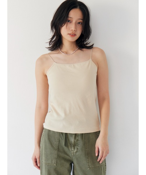 Ungrid（アングリッド）の「パット付きスクエアキャミソール（キャミソール・レディース・ブラウン/アイボリー/ブラック・FREE）」の20枚目の写真