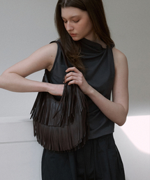 SIGREAT（シグレート）の「コンパクトジャージツイストネックトップ_ダークグレー（Tシャツ/カットソー）」