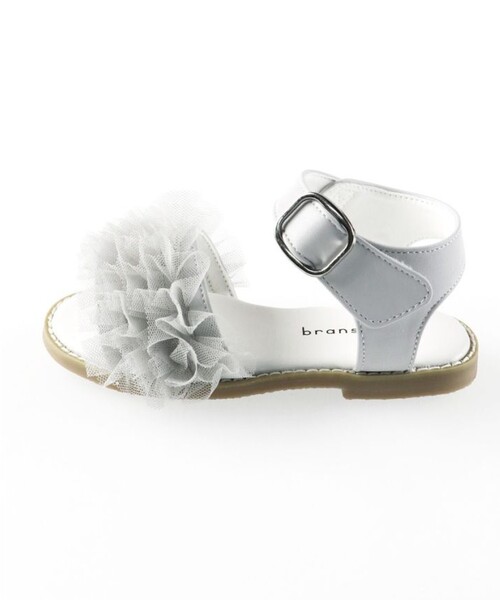 BRANSHES（ブランシェス）の「チュールフリルサンダル（サンダル・キッズ・グレー/ピンク・19.0cm/20.0cm/21.0cm/17.0cm/16.0cm/15.0cm/18.0cm）」の12枚目の写真