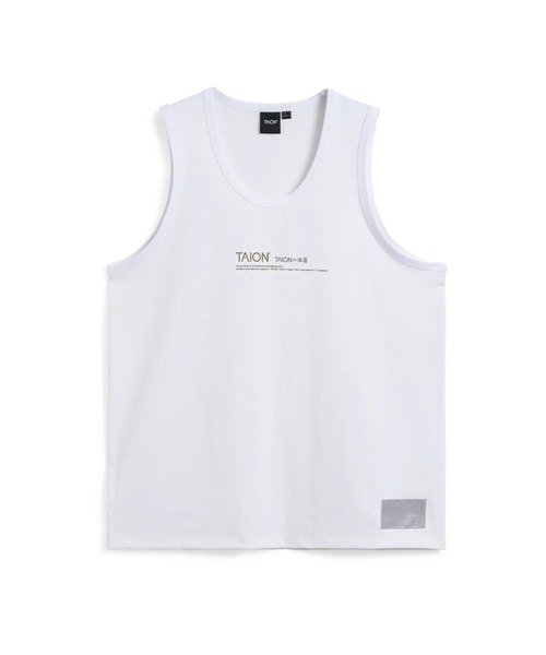 TAION(タイオン)の「【TAION(タイオン)】〈ユニセックス〉ファンクションT UV 接触冷感 抗菌 速乾 ストレッチ ロゴ タンクトップ(タンクトップ・メンズ・ホワイト/ブラック/カーキ・S/M/L/2XL/XL)」の15枚目の写真