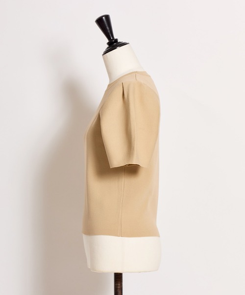 NOELA(ノエラ)の「パフスリーブ総針ニット(ニット/セーター・レディース・オフホワイト/イエロー/モカ/キャメル・フリー)」の22枚目の写真