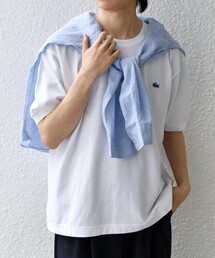 LACOSTE(���R�X�e)�́ySHIPS any�ʒ��zLACOSTE: �����|�C���g ���S �s�P �N���[�l�b�N T�V���c 26SS��(T�V���c/�J�b�g�\�[)