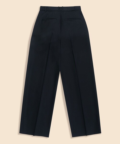 BROOKS BROTHERS(ブルックスブラザーズ)の「Brooks Brothers Explorer ウール ワイドレッグ プリーテッド ドレスパンツ(スラックス・レディース・ネイビー・0/2/4/6)」の3枚目の写真