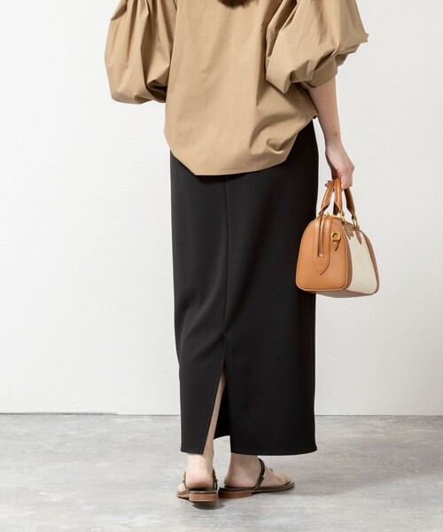 NOLLEY’S Sophi(ノーリーズソフィ)の「《セットアップ対応》ウォッシャブルマルチファンクションタイトスカート(スカート・レディース・ブラック/オフホワイト・34/36/38/40)」の9枚目の写真