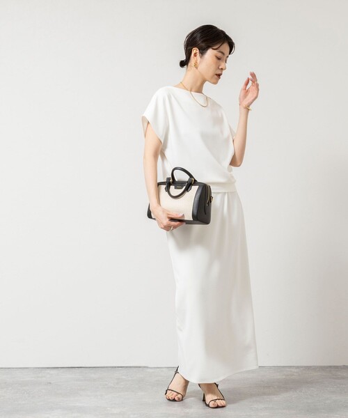 NOLLEY’S Sophi(ノーリーズソフィ)の「《セットアップ対応》ウォッシャブルマルチファンクションタイトスカート(スカート・レディース・ブラック/オフホワイト・34/36/38/40)」の11枚目の写真