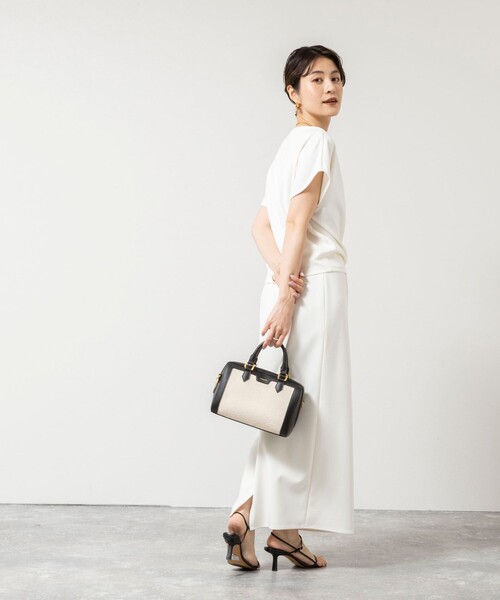 NOLLEY’S Sophi(ノーリーズソフィ)の「《セットアップ対応》ウォッシャブルマルチファンクションタイトスカート(スカート・レディース・ブラック/オフホワイト・34/36/38/40)」の12枚目の写真