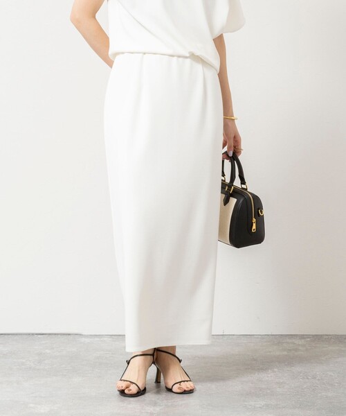 NOLLEY’S Sophi(ノーリーズソフィ)の「《セットアップ対応》ウォッシャブルマルチファンクションタイトスカート(スカート・レディース・ブラック/オフホワイト・34/36/38/40)」の14枚目の写真