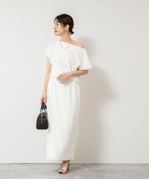 NOLLEY’S Sophi(ノーリーズソフィ)の「《セットアップ対応》ウォッシャブルマルチファンクションタイトスカート(スカート・レディース・ブラック/オフホワイト・34/36/38/40)」の16枚目の写真