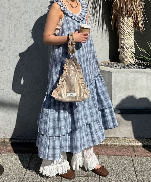 CIAOPANIC(チャオパニック)の「レースフレアレイヤードフリルパンツ(その他パンツ・レディース・ブラック/ホワイト/アイボリー・0/1)」の12枚目の写真