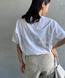 [TATRAS/タトラス] NUNKI ブランド刺繍ロゴ ショートスリーブTシャツ