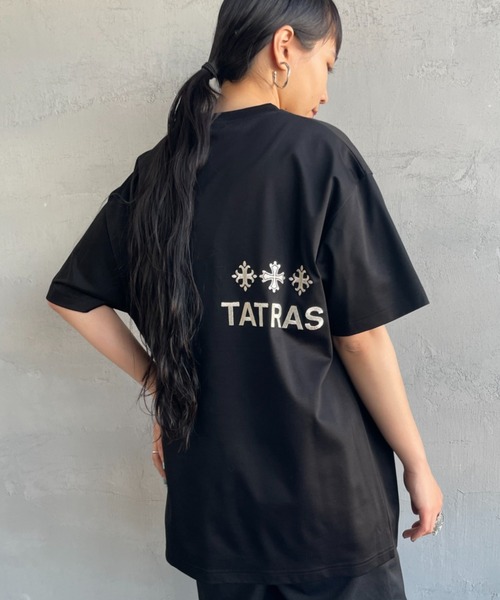 TATRAS（タトラス）の「[TATRAS/タトラス] NUNKI ブランド刺繍ロゴ ショートスリーブTシャツ（Tシャツ/カットソー・レディース・ブラック/ホワイト・1/2/3）」の2枚目の写真