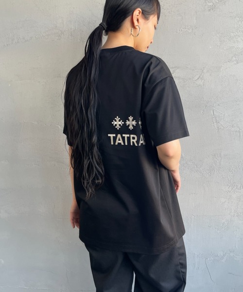TATRAS（タトラス）の「[TATRAS/タトラス] NUNKI ブランド刺繍ロゴ ショートスリーブTシャツ（Tシャツ/カットソー・レディース・ブラック/ホワイト・1/2/3）」の19枚目の写真