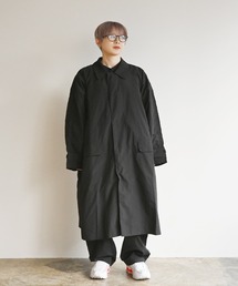 NOIR（ノワール）の「pocketable coat（ステンカラーコート）」