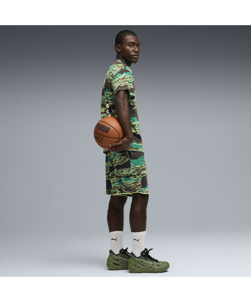PUMA(プーマ)の「PUMA プーマ ユニセックス バスケットボール LA FRANCE サプライ テリーショー(その他パンツ・メンズ・グリーン系その他・LARGE/MEDIUM/X-SMALL/SMALL/X-LARGE)」の3枚目の写真