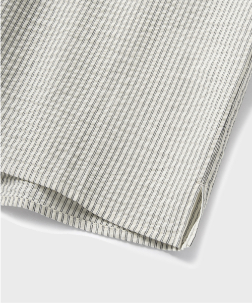 NONBLANK(ノンブランク)の「ストライプシアサッカーシャツ_IVORY(シャツ/ブラウス・レディース・その他・SMALL/MEDIUM/LARGE/X-LARGE/XX-LARGE)」の7枚目の写真