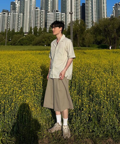 NONBLANK(ノンブランク)の「ストライプシアサッカーシャツ_IVORY(シャツ/ブラウス・レディース・その他・SMALL/MEDIUM/LARGE/X-LARGE/XX-LARGE)」の14枚目の写真