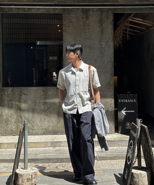 NONBLANK(ノンブランク)の「ストライプシアサッカーシャツ_IVORY(シャツ/ブラウス・レディース・その他・SMALL/MEDIUM/LARGE/X-LARGE/XX-LARGE)」の17枚目の写真