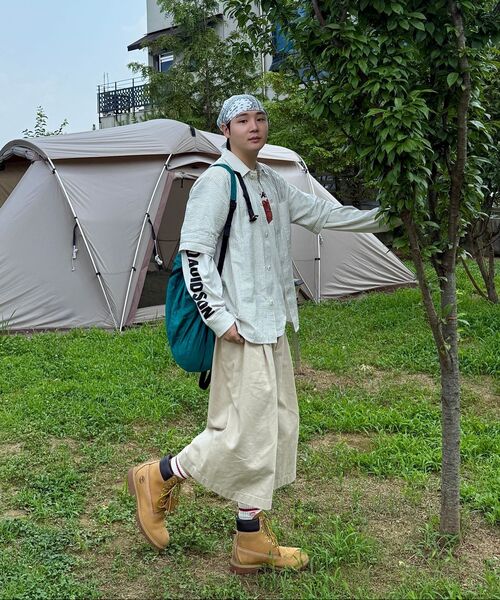 NONBLANK(ノンブランク)の「ストライプシアサッカーシャツ_IVORY(シャツ/ブラウス・レディース・その他・SMALL/MEDIUM/LARGE/X-LARGE/XX-LARGE)」の18枚目の写真