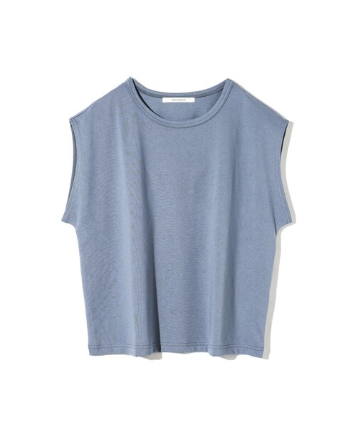 MIDIUMISOLID(ミディウミソリッド)の「MIDIUMISOLID for Ladies フレンチスリーブプルオーバー(Tシャツ/カットソー・レディース・ブルー/ブラウン/ブラック/キナリ・FREE)」の5枚目の写真
