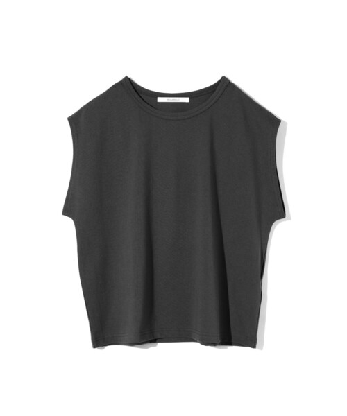 MIDIUMISOLID(ミディウミソリッド)の「MIDIUMISOLID for Ladies フレンチスリーブプルオーバー(Tシャツ/カットソー・レディース・ブルー/ブラウン/ブラック/キナリ・FREE)」の7枚目の写真