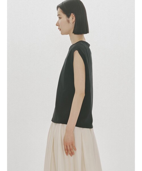 MIDIUMISOLID(ミディウミソリッド)の「MIDIUMISOLID for Ladies フレンチスリーブプルオーバー(Tシャツ/カットソー・レディース・ブルー/ブラウン/ブラック/キナリ・FREE)」の13枚目の写真
