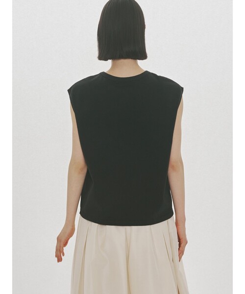 MIDIUMISOLID(ミディウミソリッド)の「MIDIUMISOLID for Ladies フレンチスリーブプルオーバー(Tシャツ/カットソー・レディース・ブルー/ブラウン/ブラック/キナリ・FREE)」の14枚目の写真