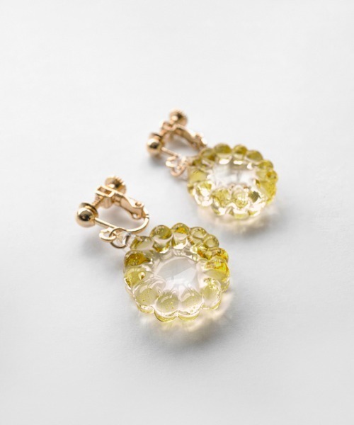 HARIO Lampwork Factory(ハリオランプワークファクトリー)の「イイダ傘店 イヤリング トウモロコシ(イヤリング・レディース・クリア・FREE)」の3枚目の写真