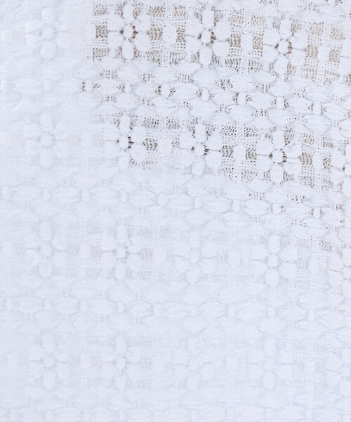 UNTITLED（アンタイトル）の「【洗える／シアー】ミニヨンレースプルオーバー（Tシャツ/カットソー・レディース・ブラック/オフホワイト/チャコールグレー/チャコール/サックスブルー・02/00/50/48/44/04）」の22枚目の写真