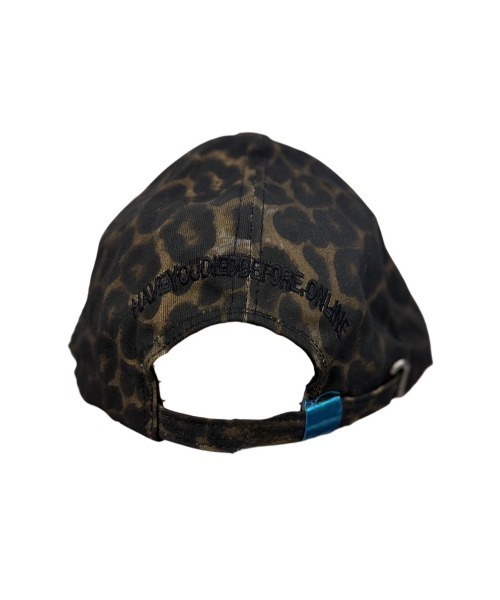 Never mind the XU / Chikashitsu+(ネバーマインド ザ エックスユー / チカシツプラス)の「【haveyoudiedbefore?】Spotted Leper Cap / 【ハブユーダイドビフォー】レオパードロゴグラフィックキャップ(キャップ・メンズ・ブラウン・ONE SIZE)」の3枚目の写真