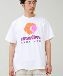 GLOSTER（グロスター）の「【GOOD ROCK SPEED】HAWAIIAN AIRLINE ロゴTシャツ（Tシャツ/カットソー）」