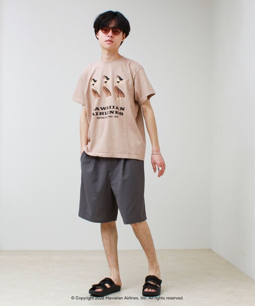 GOOD ROCK SPEED(グッドロックスピード)の「【GOOD ROCK SPEED】HAWAIIAN AIRLINE ロゴTシャツ(Tシャツ/カットソー・メンズ・ホワイト系その他2/ベージュ/パープル/ホワイト系その他3・M/L)」の5枚目の写真