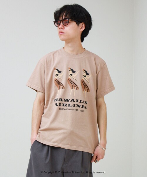GOOD ROCK SPEED(グッドロックスピード)の「【GOOD ROCK SPEED】HAWAIIAN AIRLINE ロゴTシャツ(Tシャツ/カットソー・メンズ・ホワイト系その他2/ベージュ/パープル/ホワイト系その他3・M/L)」の6枚目の写真