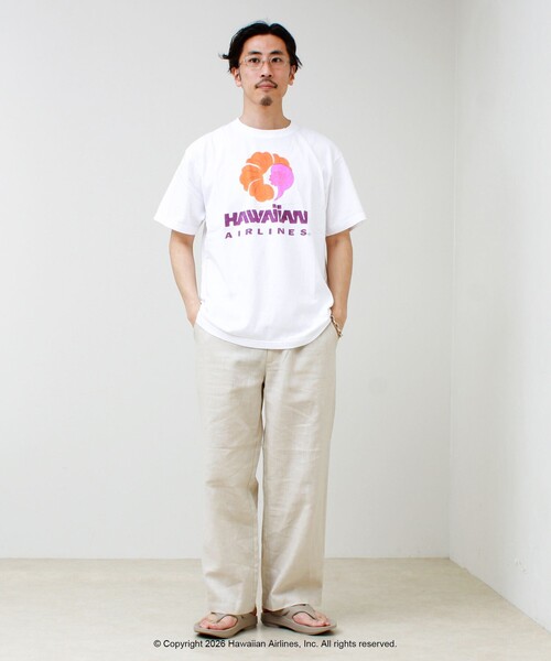 GOOD ROCK SPEED(グッドロックスピード)の「【GOOD ROCK SPEED】HAWAIIAN AIRLINE ロゴTシャツ(Tシャツ/カットソー・メンズ・ホワイト系その他2/ベージュ/パープル/ホワイト系その他3・M/L)」の10枚目の写真