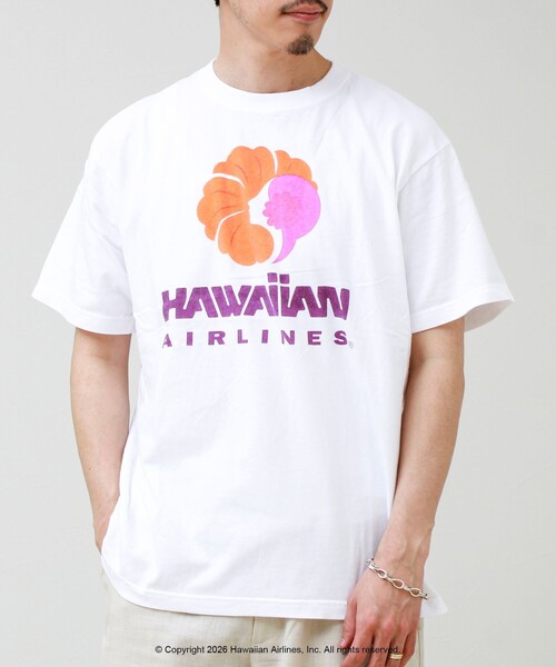 GOOD ROCK SPEED(グッドロックスピード)の「【GOOD ROCK SPEED】HAWAIIAN AIRLINE ロゴTシャツ(Tシャツ/カットソー・メンズ・ホワイト系その他2/ベージュ/パープル/ホワイト系その他3・M/L)」の11枚目の写真