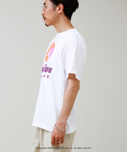 GOOD ROCK SPEED(グッドロックスピード)の「【GOOD ROCK SPEED】HAWAIIAN AIRLINE ロゴTシャツ(Tシャツ/カットソー・メンズ・ホワイト系その他2/ベージュ/パープル/ホワイト系その他3・M/L)」の12枚目の写真
