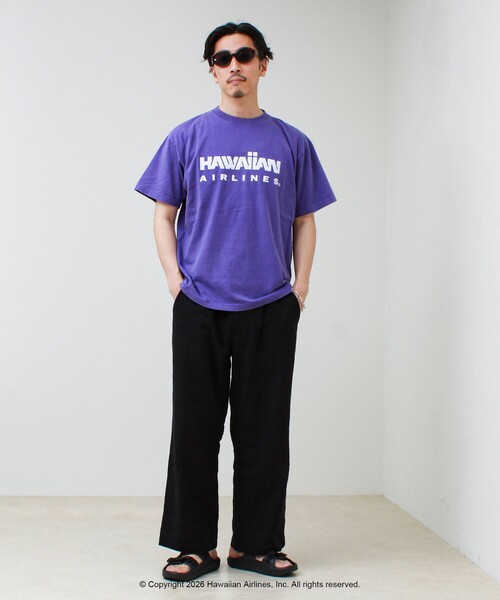 GOOD ROCK SPEED(グッドロックスピード)の「【GOOD ROCK SPEED】HAWAIIAN AIRLINE ロゴTシャツ(Tシャツ/カットソー・メンズ・ホワイト系その他2/ベージュ/パープル/ホワイト系その他3・M/L)」の16枚目の写真