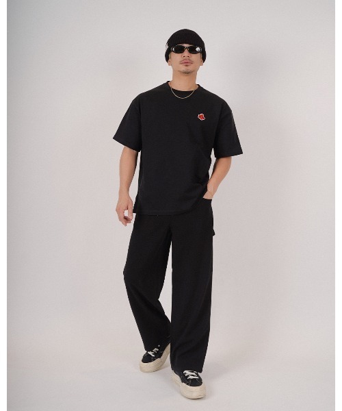 #Re:room(リルーム)の「フラワーアイコンワッペンTシャツ(Tシャツ/カットソー・メンズ・ブラック/ホワイト・S-M/M-L/L-XL)」の13枚目の写真